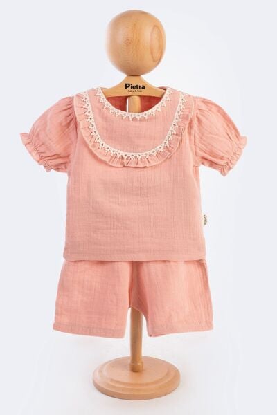 TASARIM YAKA KIZ TAKIM (PEMBE)